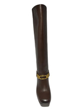 Load image into Gallery viewer, Bally Deanne 6239451 Women's Ebano Knee-High Leather Boots MSRP $1628