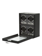 Load image into Gallery viewer, Wolf 1834 Classic 4 Piece Black Watch Winder - 456702
