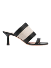 Load image into Gallery viewer, Bally Bianka 6303513 Ladies Two-Tone Black Leather Mules MSRP $700