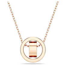 Load image into Gallery viewer, Swarovski Hollow 5636500 Rose Gold-Tone Plated Crystal Necklace MSRP $165