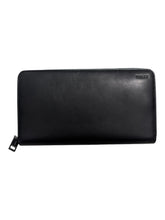 Load image into Gallery viewer, Bally Tallen 6218189 Black Leather Zippered Long Wallet MSRP $580