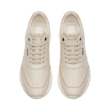 Load image into Gallery viewer, Bally Brinkley 6239585 Men's Dusty White Calf Leather Sneakers MSRP $570
