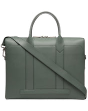 Load image into Gallery viewer, Bally Elter 6303120 Sage Leather Business Bag MSRP $1880