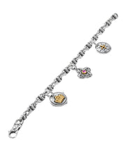 Load image into Gallery viewer, Konstantino Sterling Silver Silver and 18K Gold Corundum Bracelet BKJ698-538 MSRP $980