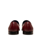 Load image into Gallery viewer, Bally Kelsy 6239763 Men's Heritage Red Plain Leather Loafers MSRP $830
