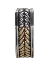 Load image into Gallery viewer, Konstantino Sterling Silver & 18K Gold Ring Size 10 DKJ685-130 MSRP $990