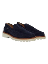 Load image into Gallery viewer, Bally Novald 6302846 Men's Midnight Suede Leather Loafers MSRP $650