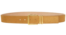 Load image into Gallery viewer, Bally 6305262 Curved Deserto Suede Leather Belt EU 120/US 47 MSRP $420
