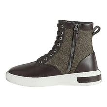 Load image into Gallery viewer, Bally Mevys 6239613 Men's Ebano Calf Plain Leather & Fabric Boots Size 7 MSRP $730