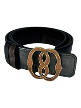 Load image into Gallery viewer, Bally 6305270 Croc Embossed Adjustable Reversible Brown Leather Belt EU 100/US40 MSRP $490