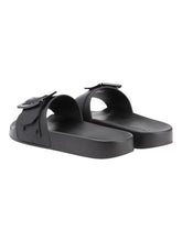 Load image into Gallery viewer, Bally Jeline 6231191 Women's Black Rubber Slide Sandals MSRP $230