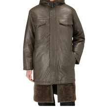 Load image into Gallery viewer, Bally 6302043 Men's Militi Brown Leather Coat XL (52) MSRP $6270