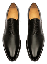 Load image into Gallery viewer, Bally Scrivani 6193768 Men's Black Calf Shiny Leather Derby Shoes MSRP $1260
