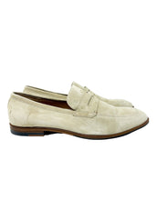 Load image into Gallery viewer, Bally Webb 6303295 Men's Fossil Calf Suede Leather Penny Loafers MSRP $770