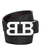 Load image into Gallery viewer, Bally 6239332 Men's Mirror Buckle Reversible Black Belt EU 80/US 32 MSRP $450