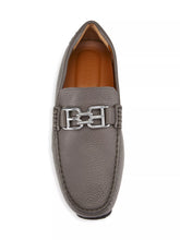 Load image into Gallery viewer, BALLY Parsal 6303266 Men's Dark Mineral Leather Loafers MSRP $720