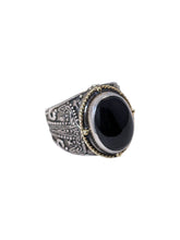 Load image into Gallery viewer, Konstantino Silver, 18K gold and Onyx Ring Size 10 - DKJ636-120 MSRP $760