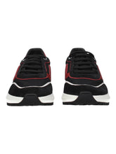 Load image into Gallery viewer, Bally Demmy 6301546 Men's Black/White/Red Leather Sneakers Size 9 MSRP $630