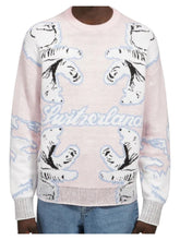 Load image into Gallery viewer, Bally 6302893 Men's Pink Bear Switzerland Wool Sweater MSRP $990