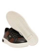 Load image into Gallery viewer, Bally Myller 6300448 Multibrown/BlackTextured Leather Sneakers MSRP $800