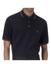 Load image into Gallery viewer, Bally 6301747 Men's Black Tipped Regular Fit Cotton Polo Shirt MSRP $320