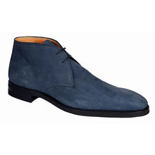 Load image into Gallery viewer, Bally Skiligny 6237888 Men's Midnight Blue Grained Calf Leather Boots MSRP $1195