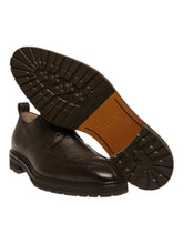 Load image into Gallery viewer, Bally Milivar 6303283 Men's Ebano Leather Derby Shoes MSRP $1164