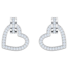 Load image into Gallery viewer, Swarovski Lovely 5466756 Pierced Rhodium Plated & Crystal Drop Earrings MSRP$175