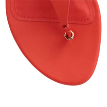 Load image into Gallery viewer, Salvatore Ferragamo 685158 Enfola Coral Leather Sandals 6C MSRP $495