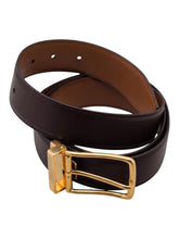 Load image into Gallery viewer, Bally 6310613 Keeper Ebano/Cuero Reversible Cut-To-Size Leather Belt EU120/US47