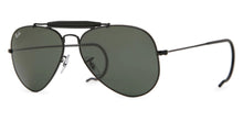 Load image into Gallery viewer, Ray-Ban RB3030 L9500 Outdoorsman Polished Black G-15 Green 58-14-160