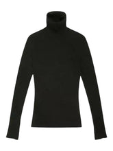 Load image into Gallery viewer, Bally 6302984 Women's Alpine Black Cashmere Turtleneck Sweater Size S MSRP $950