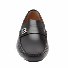 Load image into Gallery viewer, Bally Wolter 6301191Men's Black Leather Driver Size 13.5 MSRP $720