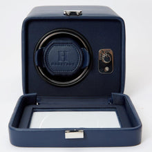 Load image into Gallery viewer, WOLF 452517 Windsor Heritage Single Navy Watch Winder With Cover MSRP $475