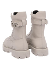 Load image into Gallery viewer, Bally Gioele 6301558 Women's Dusty White Leather Ankle Boots MSRP $1142
