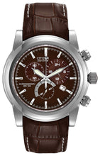 Load image into Gallery viewer, NEW Citizen Eco-Drive Chandler Men's Brown Dial Watch AT0550-11X MSRP $375