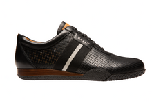 Load image into Gallery viewer, Bally Frenz Men's 6230483 Black Perforated Leather Sneakers MSRP $535