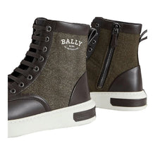 Load image into Gallery viewer, Bally Mevys 6239613 Men's Ebano Calf Plain Leather & Fabric Boots Size 7 MSRP $730