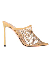 Load image into Gallery viewer, Bally Tyna 6304038 Women's Rattan Crystal Mesh Pumps MSRP $1350