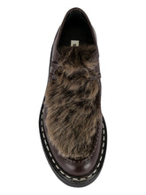 Load image into Gallery viewer, Bally Nadhy 6304691 Men's Ebano Leather Fur Derby Shoes MSRP $979