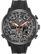 Load image into Gallery viewer, Citizen JY8035-04E Eco-Drive Navihawk A-T Men's Black Strap 48mm Watch MSRP $750