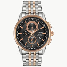 Load image into Gallery viewer, NEW Citizen Eco-Drive World Chronograph Mens ATOMIC Watch AT8116-57E MSRP $675