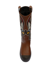 Load image into Gallery viewer, Bally Chambery 6302937 Men's Cuero/Ebano Leather Knee-High Boot Size 10 MSRP $1350