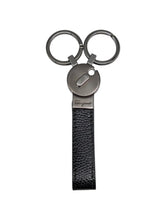 Load image into Gallery viewer, Salvatore Ferragamo Black Key Holder / Key Ring MSRP $390
