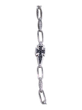 Load image into Gallery viewer, Konstantino Silver and Black Spinel Cross Necklace KOMK4672-292-20 MSRP $1150