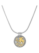 Load image into Gallery viewer, Konstantino Virgo Carved Zodiac with Diamond and Chain MEKJ624-109 MSRP $1395