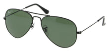 Load image into Gallery viewer, Ray-Ban RB3025 002/58 Polished Black Aviator G-15 Green Polarized 55-14