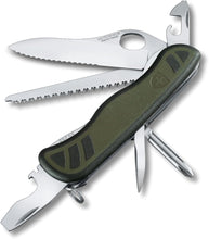 Load image into Gallery viewer, Victorinox Soldier's Standard Issue 08 Olive / Black 111mm 10 Pocket Knife