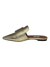 Load image into Gallery viewer, Bally Hamelin 6223284 Ladies Champagne Leather Buckled Mules MSRP $630