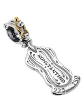 Load image into Gallery viewer, Konstantino Dome Silver,18k Gold Blue Spinel Pendant & Chain MEKJ739-478 MSRP $860